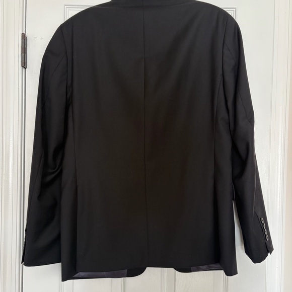 EUC Men’s Michael Kors Black Stretch Wool Suit Size 40 Regular 40R Inseam 30” - Picture 2 of 5